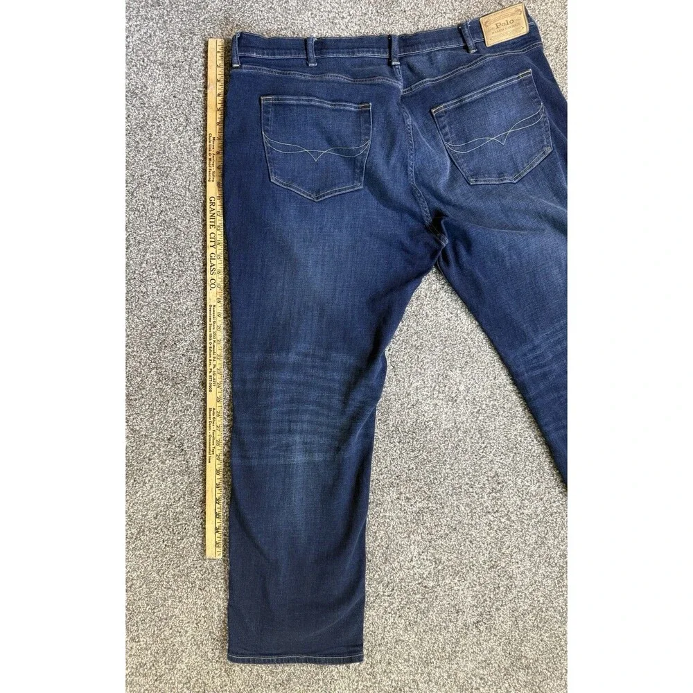 Polo Ralph Lauren Hampton Relaxed Straight Jeans Men’s 44x32 Dark Wash Stretch